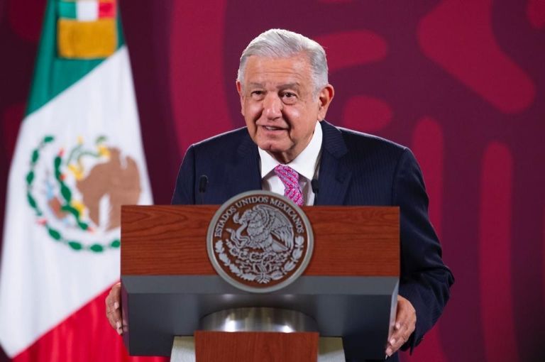 En la imagen, el presidente AMLO en conferencia de prensa. Foto: Internet