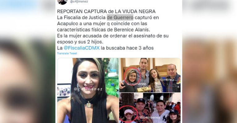 Capturan a 'La Viuda Negra' en Guerrero