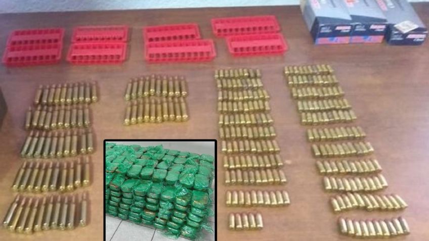 Tres hombres y una mujer son detenidos en Sonoyta; trataban de pasar con armas y droga