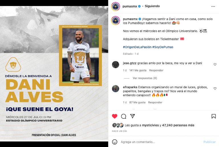 Presentación Dani Alves 