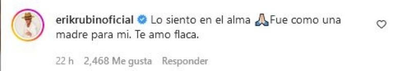 Erik Rubín manda mensaje a Paulina Rubio