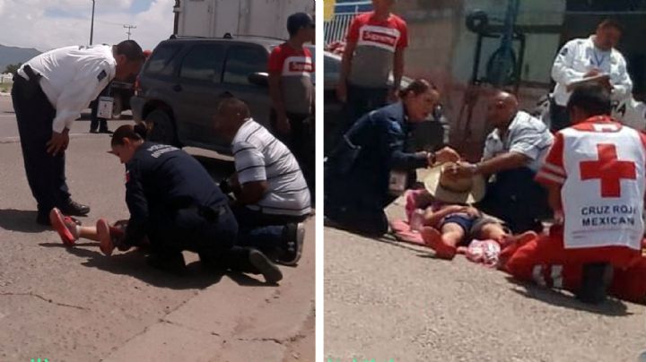 Socorren a niña de 7 años atropellada en Hermosillo; el hueso de su pierna quedó expuesto