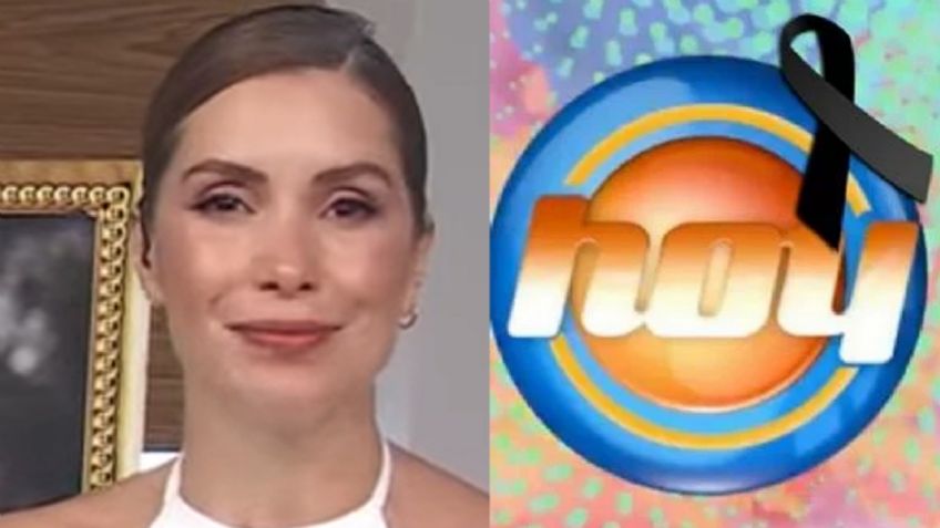 Tragedia en 'Hoy': Al borde del llanto, Andrea Escalona llega de luto y confirma muerte en Televisa