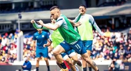 América presenta a sus refuerzos ante su afición en entrenamiento público en el Azteca