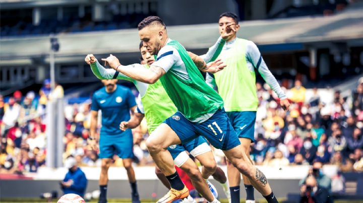 América presenta a sus refuerzos ante su afición en entrenamiento público en el Azteca