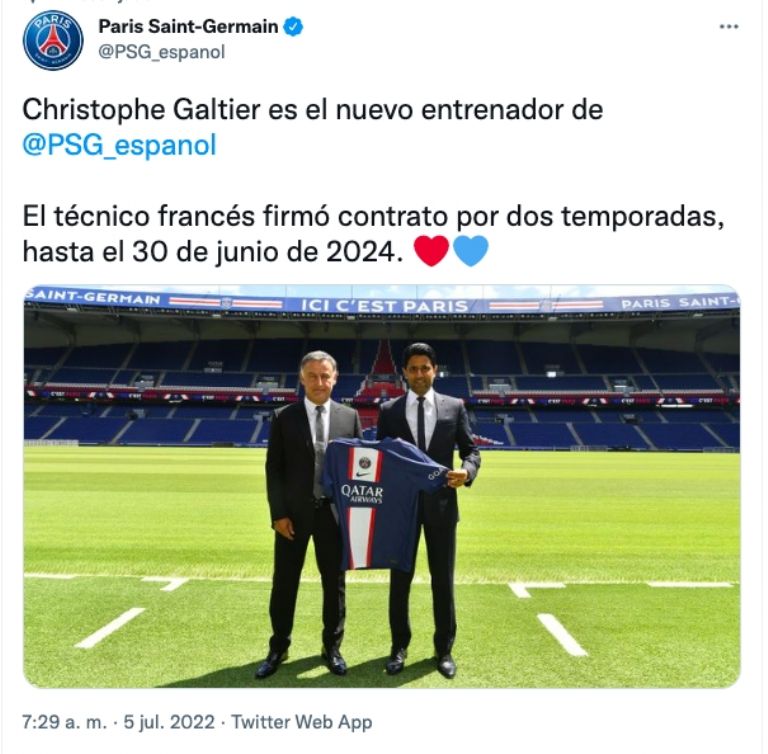 PSG nuevo entrenador 