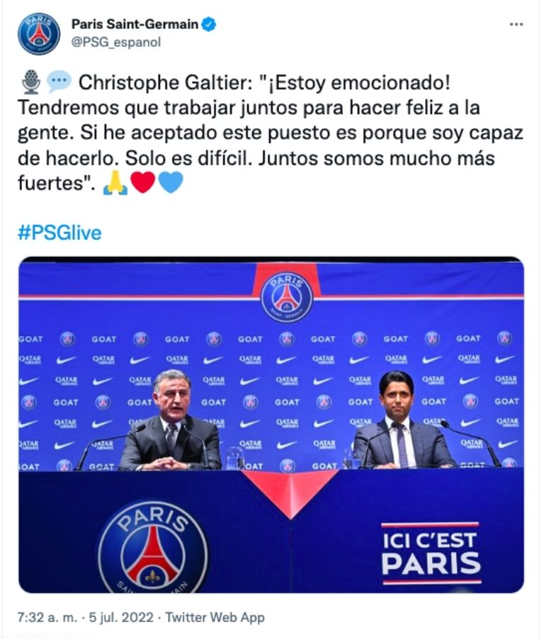 PSG Nuevo entrenador 