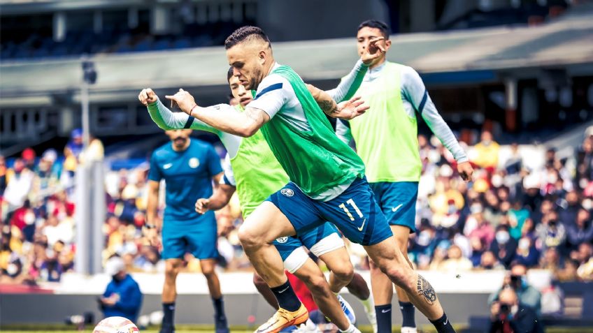 América presenta a sus refuerzos ante su afición en entrenamiento público en el Azteca