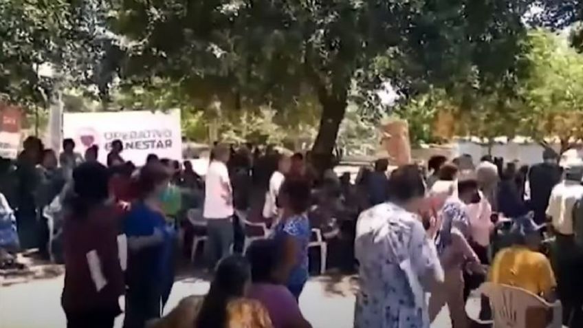 Abuelito se desploma mientras esperaba su pensión en Cajeme; Bienestar lo tenía bajo el sol