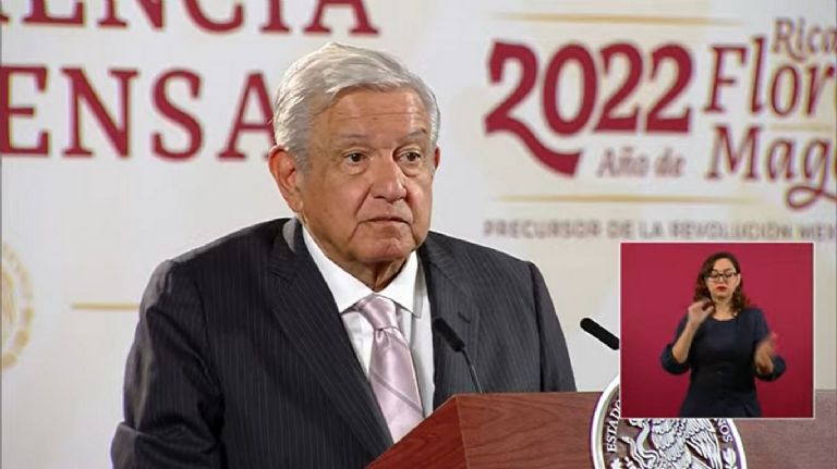 En la imagen, el presidente AMLO en su conferencia de prensa matutina. Foto: Internet