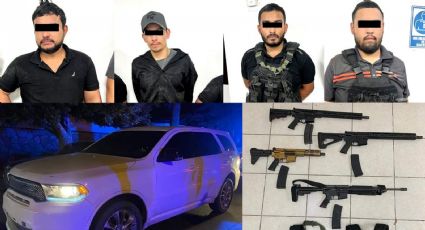 Capturan a cuatro presuntos narcos en Sonora; iban armados con fusiles de alto poder