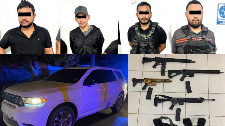 Capturan a cuatro presuntos narcos en Sonora; iban armados con fusiles de alto poder
