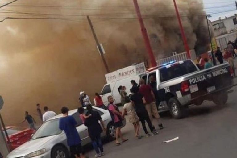 En la imagen, estragos de los hechos violentos ocurridos en Chihuahua el pasado jueves. Foto: Twitter
