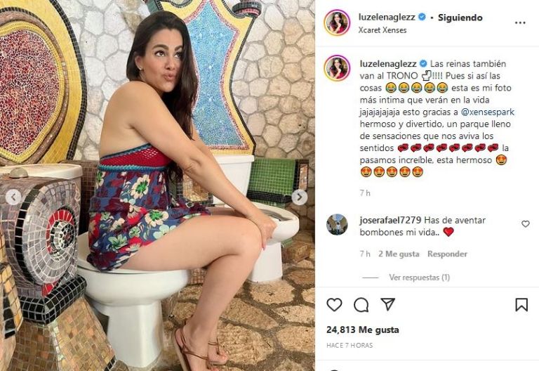 Luz Elena González en Xcaret