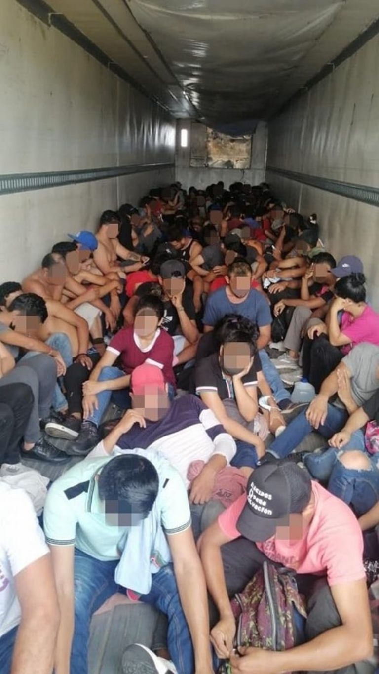 En la imagen, los migrantes localizados en Coahuila. Foto: Twitter