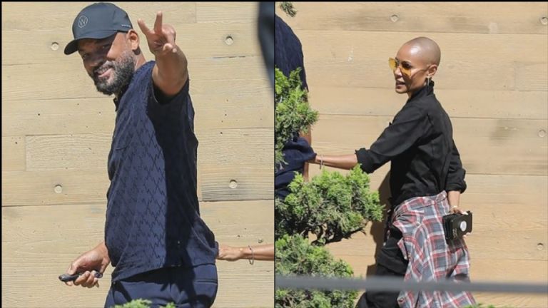 Will Smith y Jada en la calle 