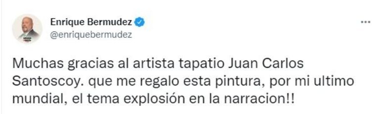 Tuit del 'Perro' Bermúdez
