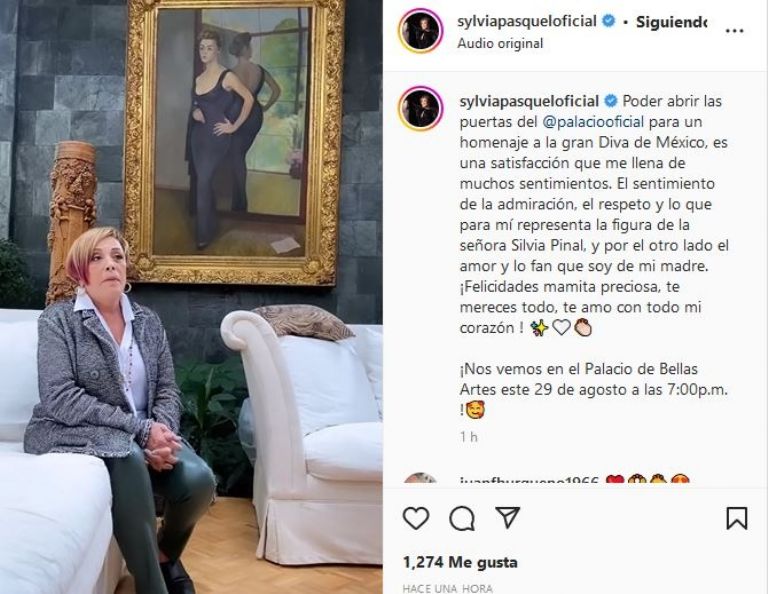 Hija de Silvia Pinal habla sobre el homenaje de la actriz