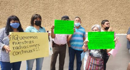 Tras manifestación de pacientes con cáncer en IMSS Obregón, buscan acuerdos para recibir tratamiento