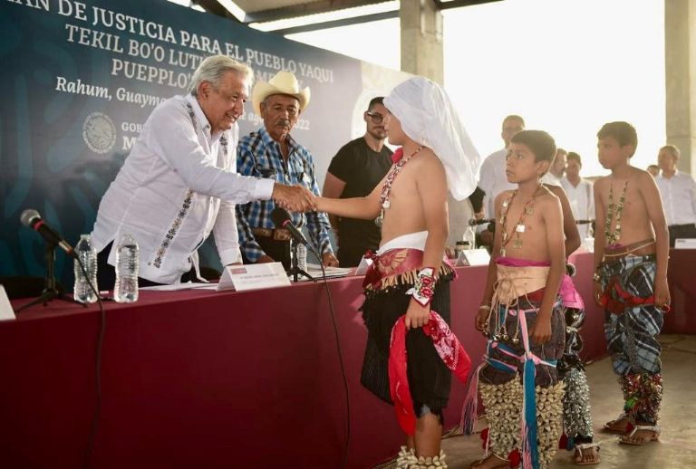 En la imagen, el presidente AMLO desde Guaymas, Sonora. Foto: Internet