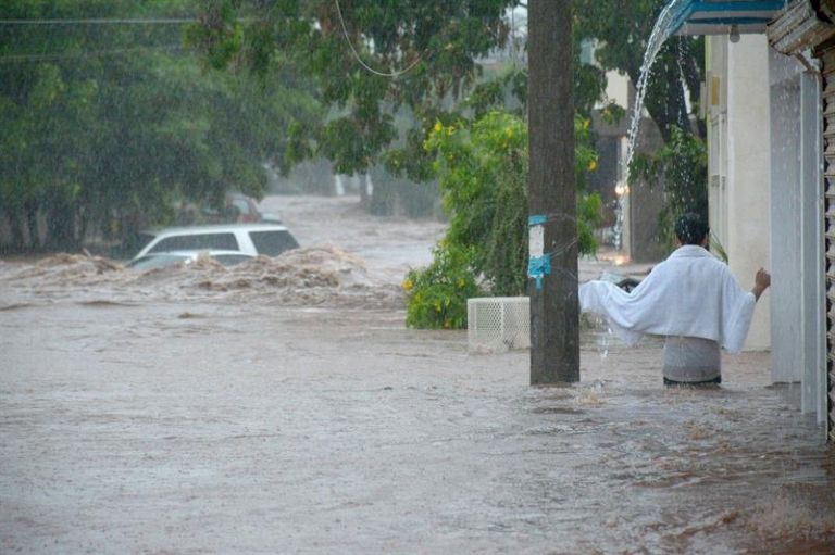 En la imagen, estragos de las lluvias ocurridas en Sonora el pasado fin de semana. Foto: Twitter