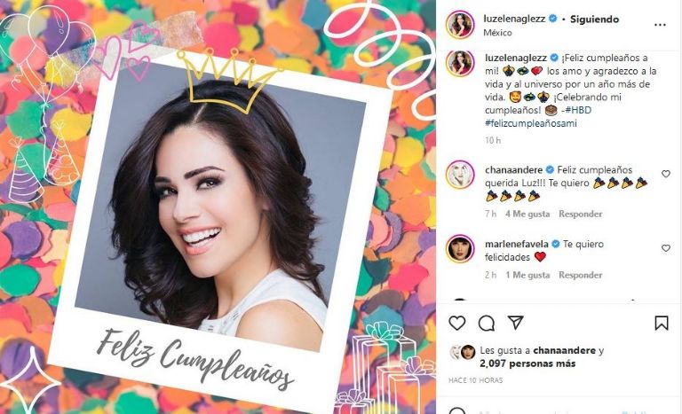 Luz Elena González celebra su cumpleaños