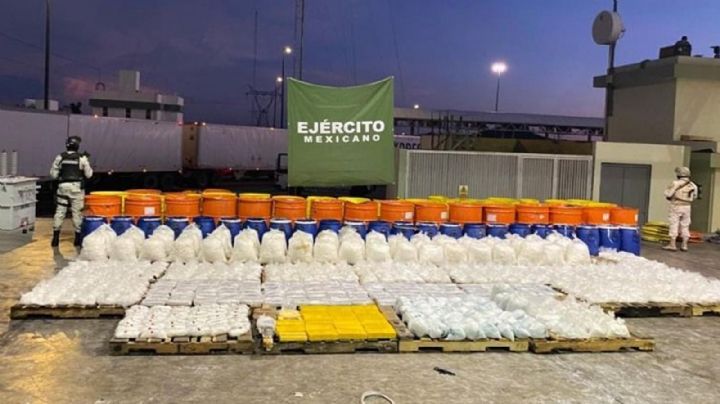 Golpe al crimen en Sonora: Descubren 'crystal', fentanilo, heroína y marihuana en tráiler