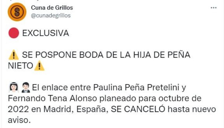 Tuit de Cuna de Grillos