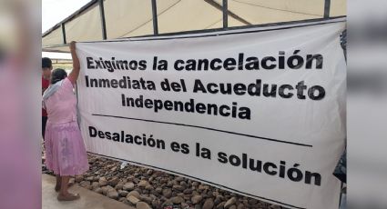 Posponen reunión con grupo yaqui tras manifestarse durante la visita de AMLO a Sonora