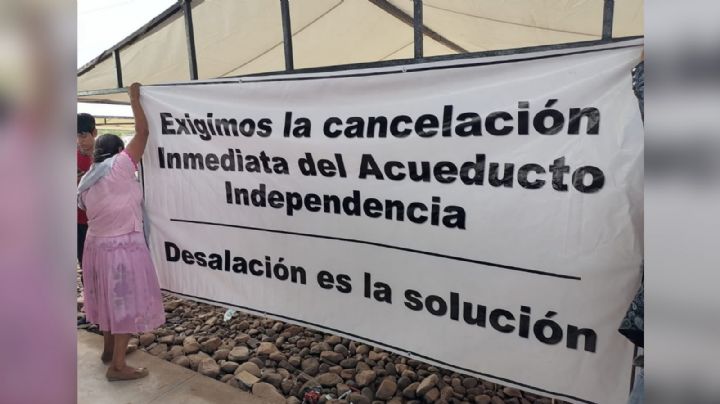 Posponen reunión con grupo yaqui tras manifestarse durante la visita de AMLO a Sonora