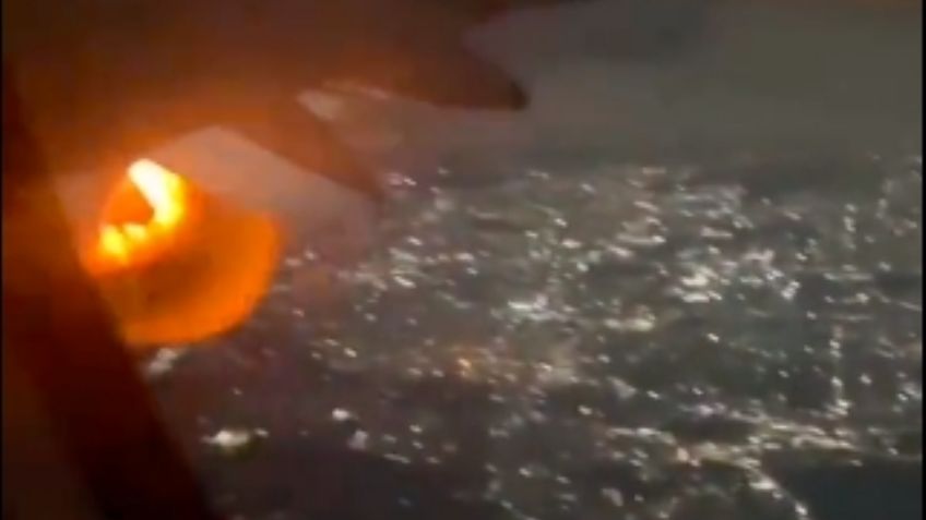 Momento de terror: Turbina de un avión explota tras el despegue; pilotos aterrizan de emergencia