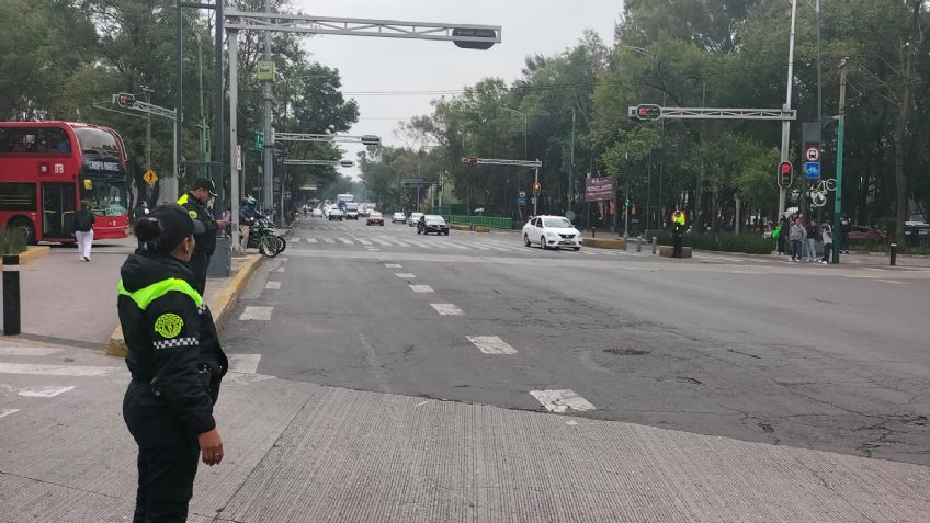 Mañana de bloqueos en Reforma; Cortes de circulación sombre Misterios y Avenida Hidalgo