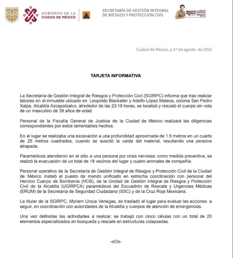 Derrumbe Azcapotzalco 