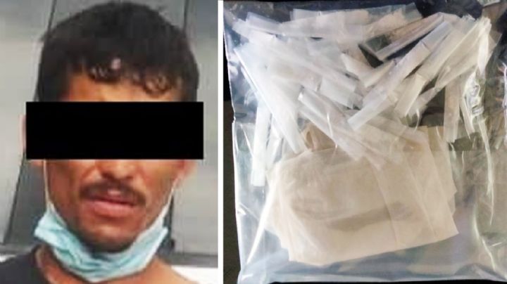 Sorprenden a presunto 'tirador' armado en Sonora; llevaba 30 envoltorios de narcótico