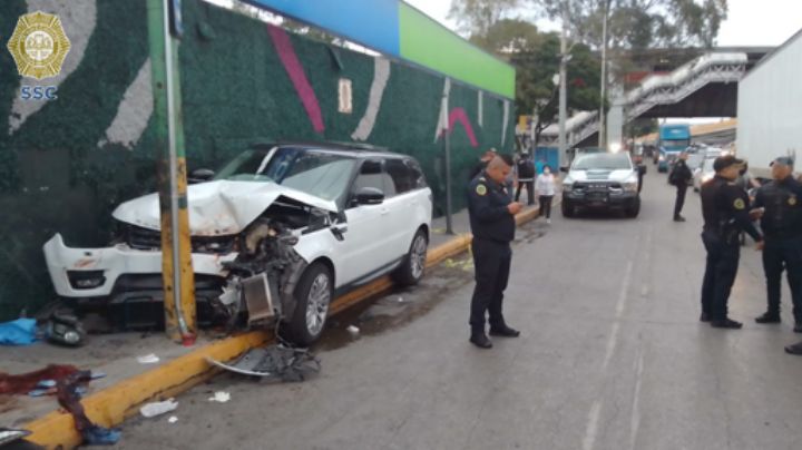 Aparatoso accidente en Circuito Interior en CDMX deja como saldo 4 personas atropelladas