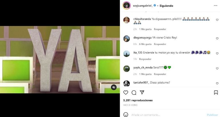 Tercer mensaje de Juan Gabriel