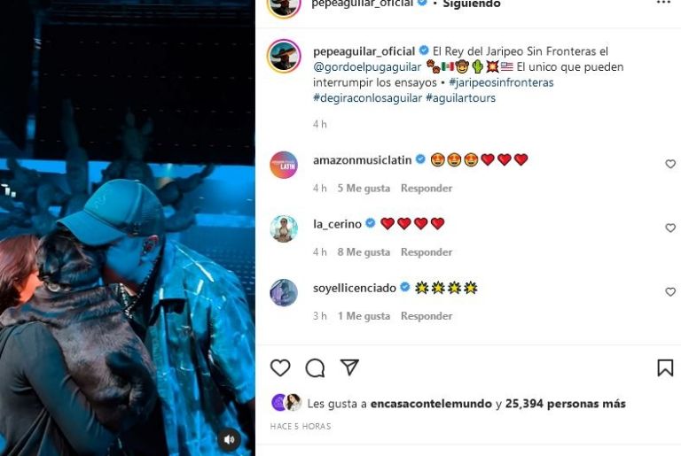 Publicación de Pepe Aguilar