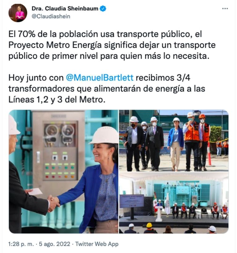 Tuit Sheinbaum 