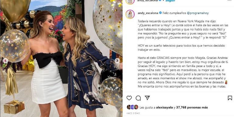 Publicación de Andrea Escalona