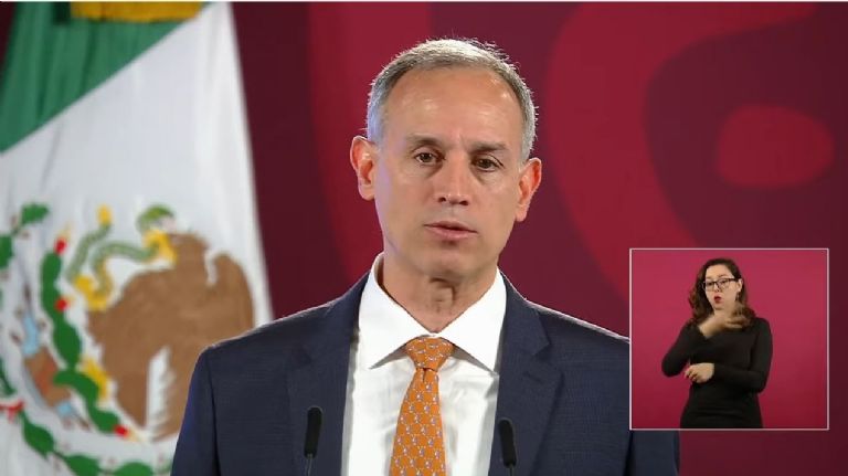 En la imagen, el doctor Hugo López-Gatell en la conferencia de prensa matutina de este martes. Foto: Internet