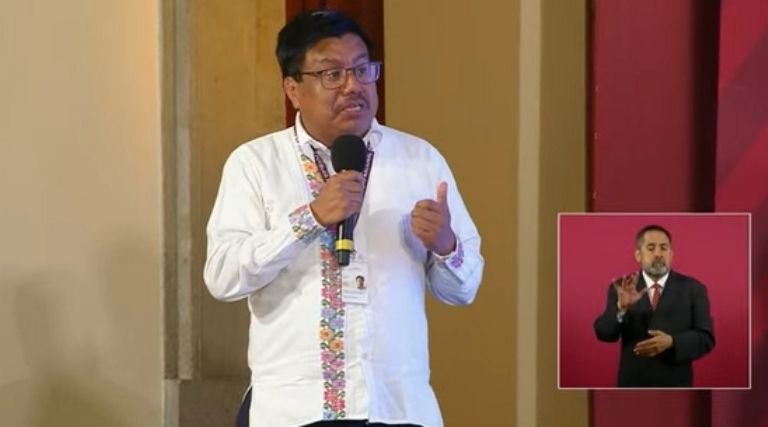 En la imagen, el titular de INPI México. Foto: Gobierno de México