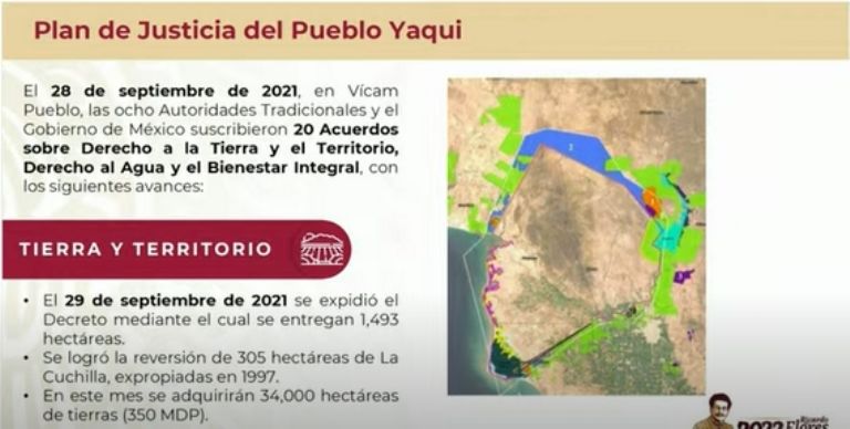 Avanza Plan de Justicia Yaqui en Sonora. Foto: Internet