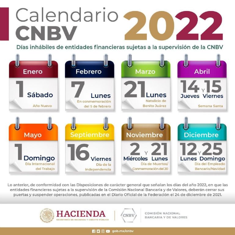 Calendario operaciones 