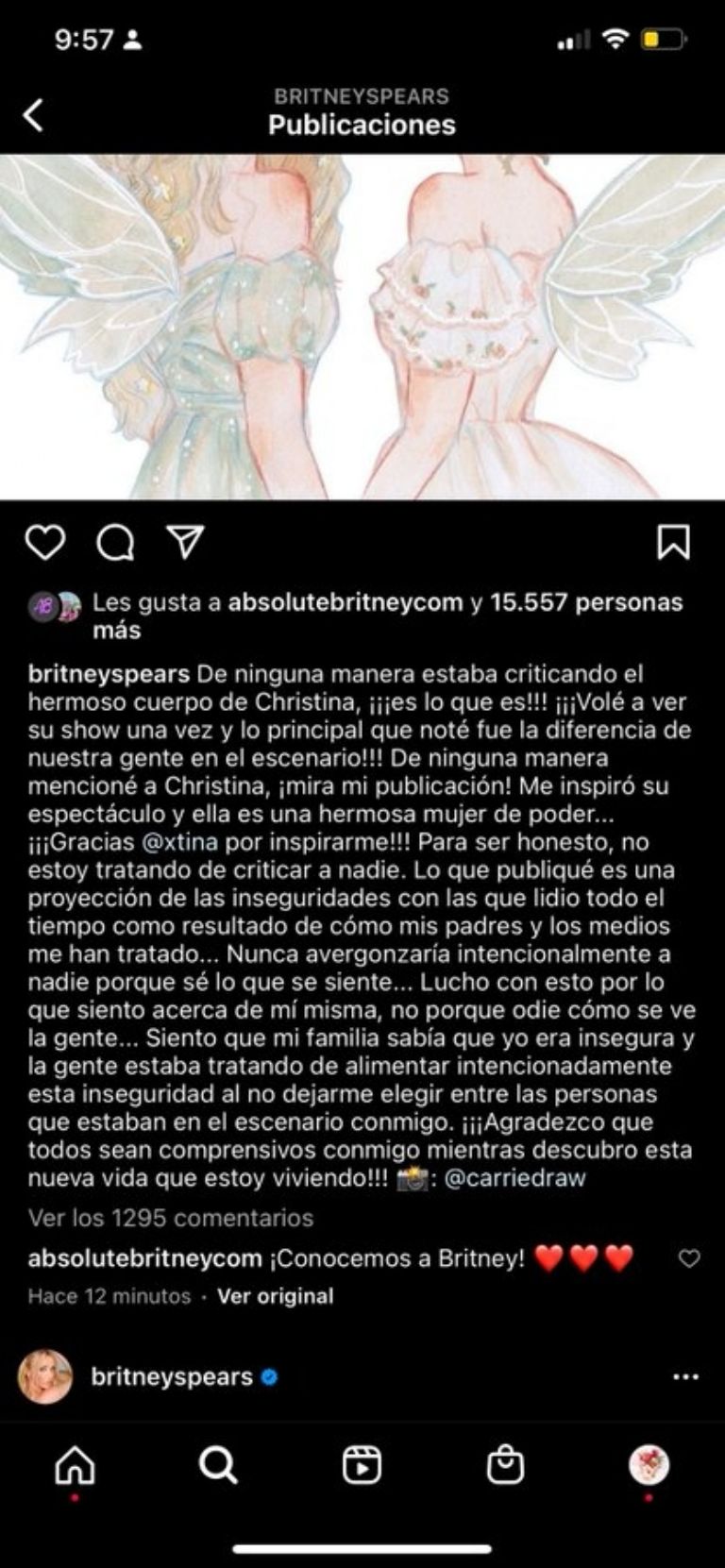 Declaraciones de Britney Spears