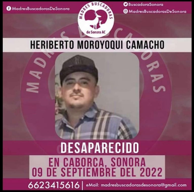 La ficha de Heriberto Moroyoqui Camacho