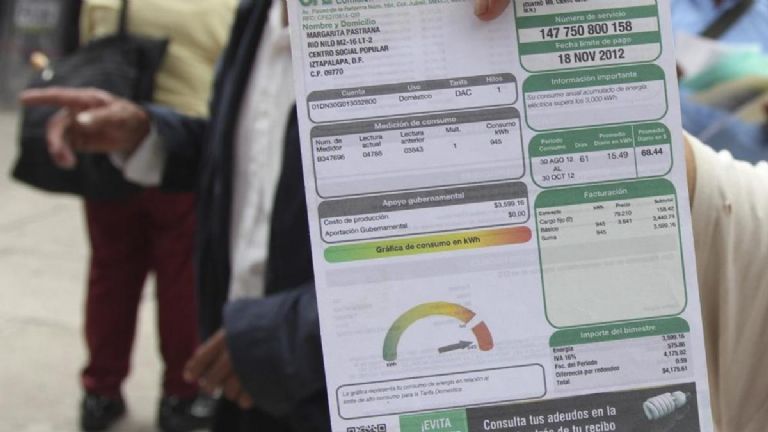 Pago de recibo de luz en la CDMX