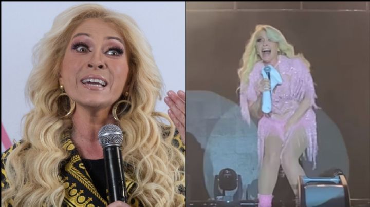 En pleno concierto, Yuri reacciona aterrada tras descubrir a una intrusa en el escenario