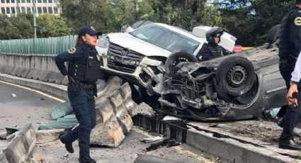 Aparatoso accidente sobre Ejército nacional deja al menos cuatro personas heridas