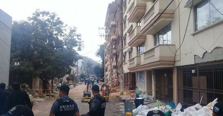 Edificios dañados por el sismo de 2017 en la CDMX