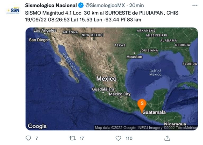 Sismo Chiapas 
